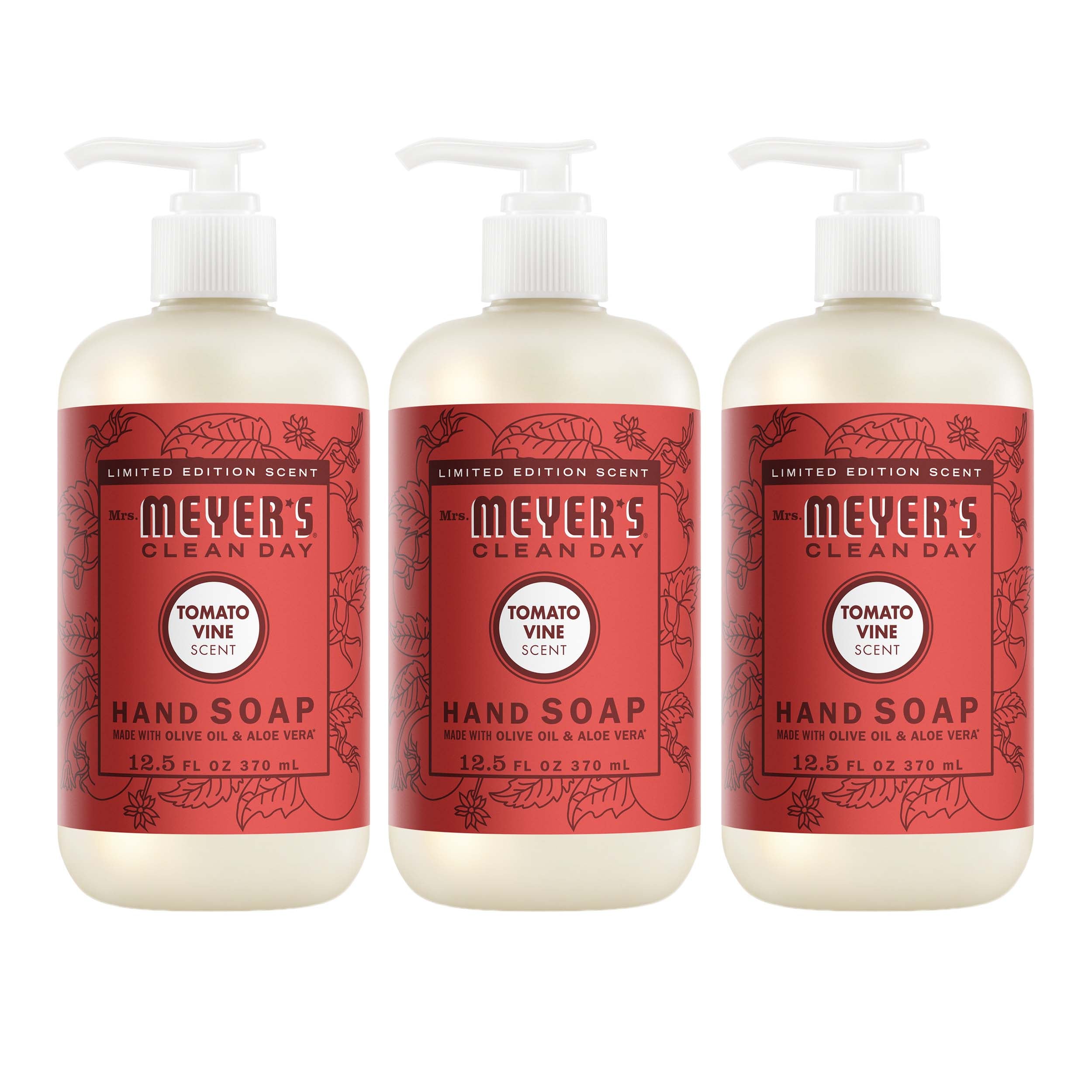 Mrs. Meyer's Tomato Vine Liquid Hand Soap 3-count Bundle