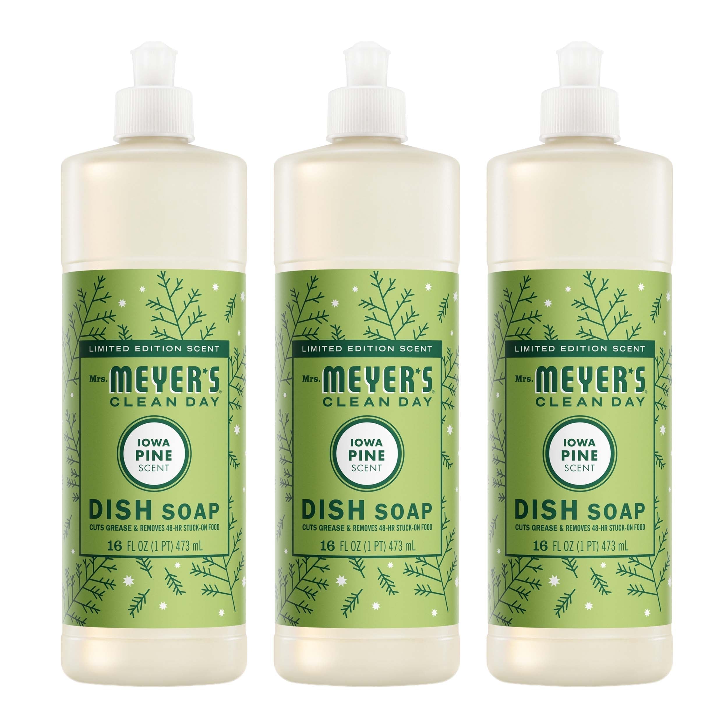Mrs. Meyer's Iowa Pine Dish Soap 3-count bundle