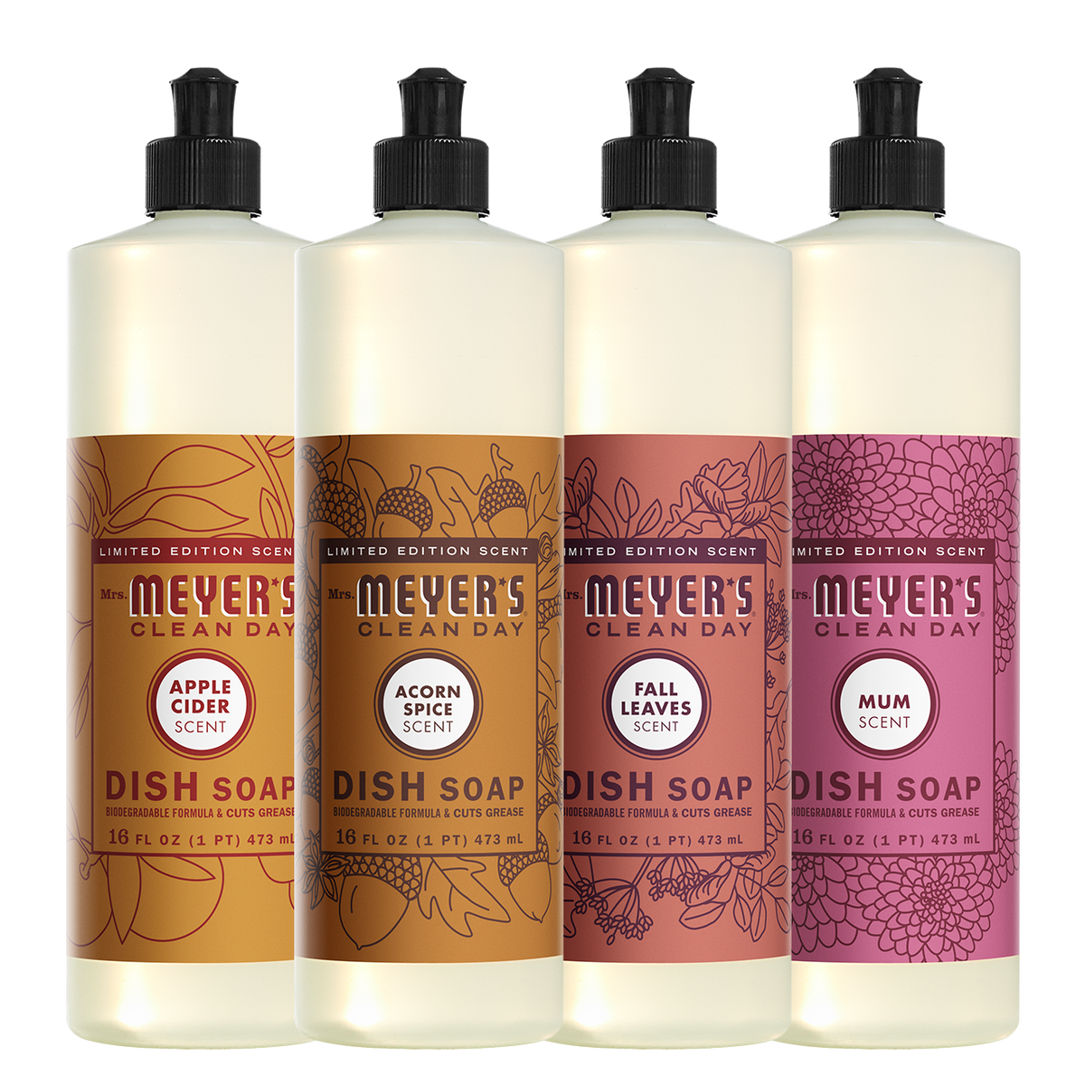 Mrs. Meyer's Fall Seasonal Dish Soap Collection