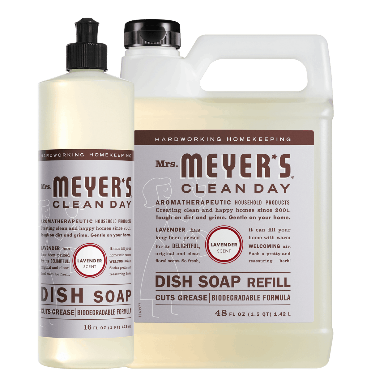 Mrs. Meyer's Lavender Dish Soap &amp; Refill Set